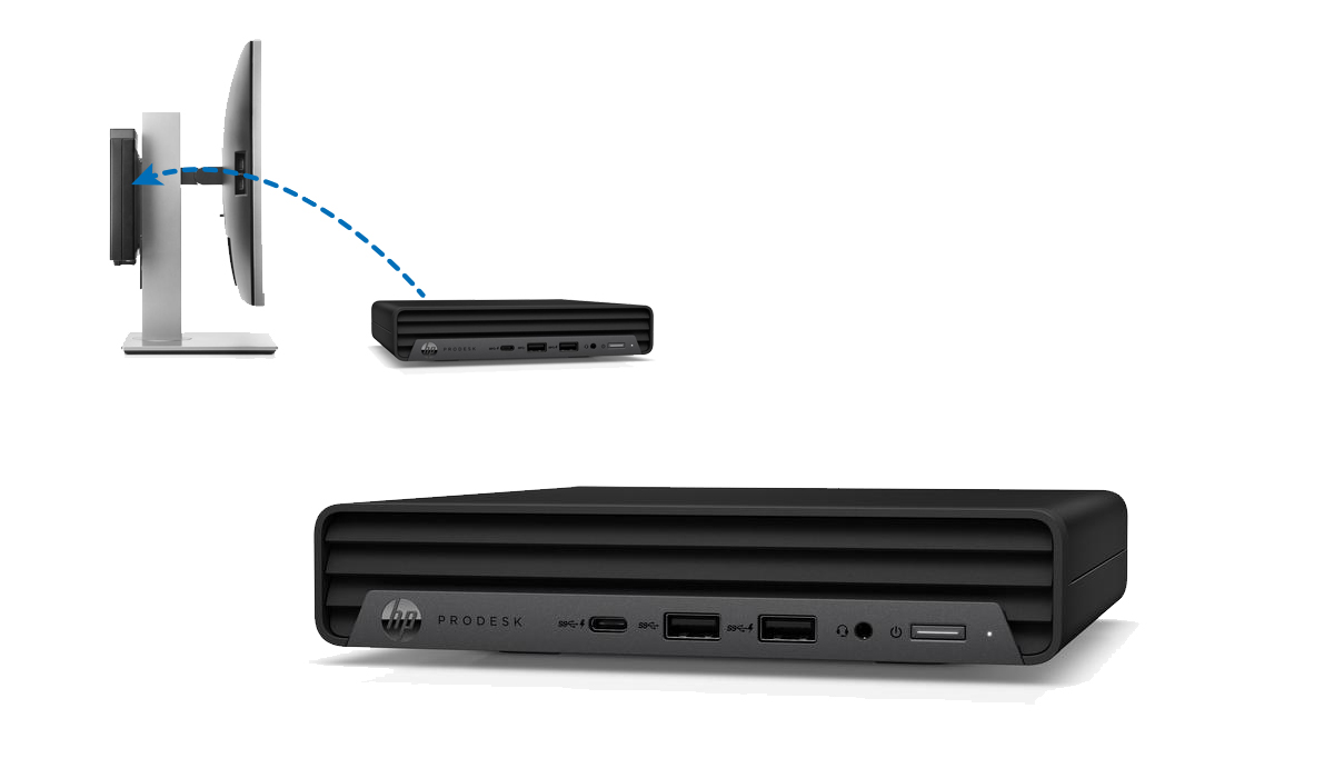 mProDesk mit Halterung